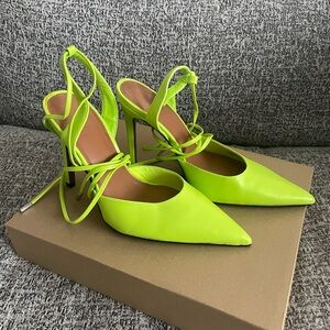 ASOS Bright Lime Heels size 8